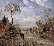Camille Pissarro Road Vehe s peaceful road oil painting